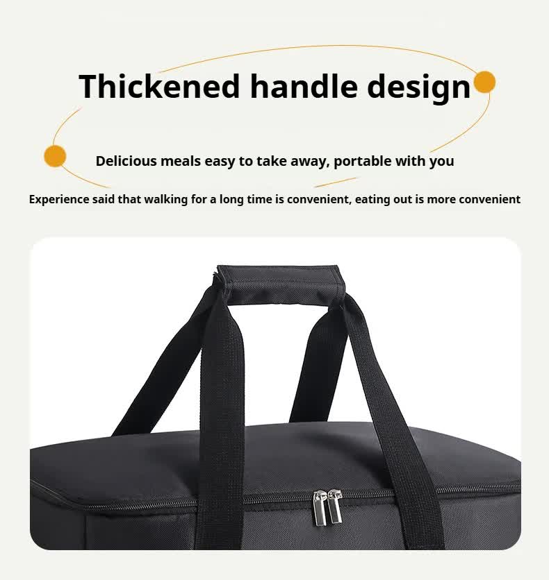 Small Insulated Lunch Bag 10L Cooler Tote Box with Shoulder Strap Leakproof Thermal Meal Prep Carrier for Work School Picnic Black