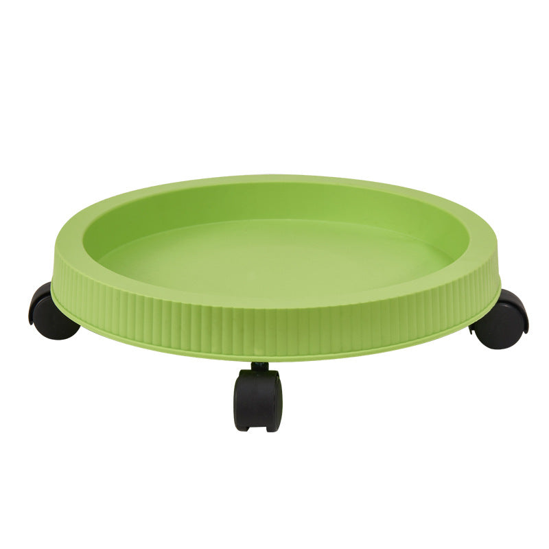 Green 3-Tier Stackable Strawberry & Vegetable Planter with Mobile Wheel Tray - Space-Saving Vertical Gardening System