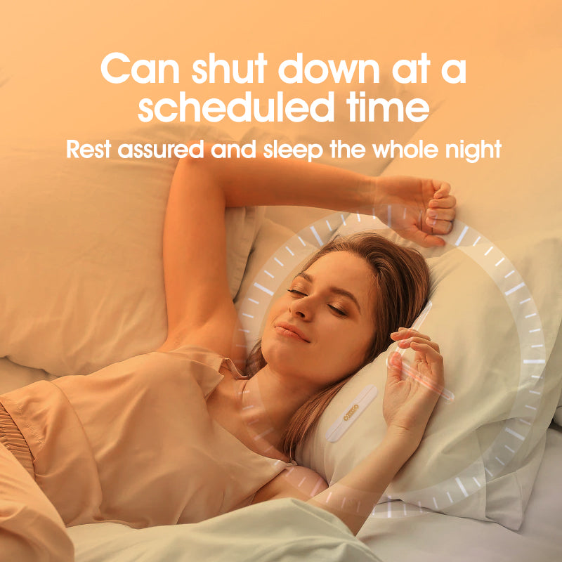 White SMB-07 Bone Conduction Under-Pillow Speaker -  Bluetooth 5.4 Ultra-Thin Sleep Aid Sound Bar with Dual Speaker Resonance & 36 Built-in White Noise Tracks