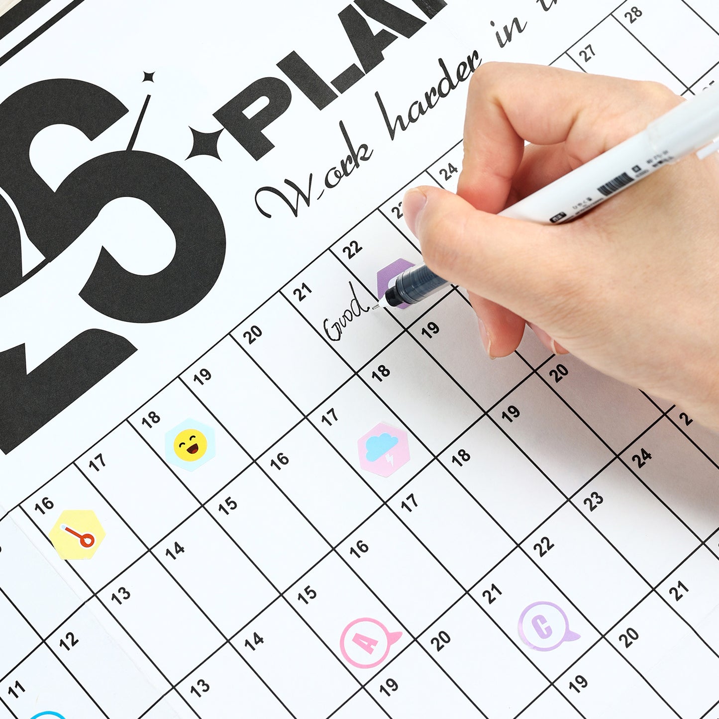 2026 Wall Planner Calendar with Stickers and Double-Sided Tape – 742 x 525 mm for Home, Office or Study in Australia