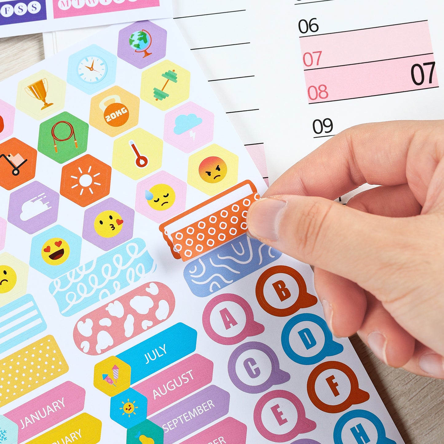 2026 Wall Planner Calendar with Stickers and Double-Sided Tape – 742 x 525 mm for Home, Office or Study in Australia