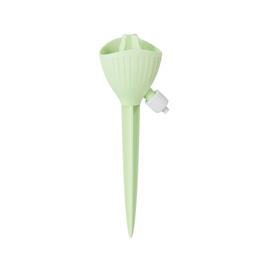 5-PCS Green Automatic Plant Watering Spikes with Adjustable Flow Control Universal Fit 5 Pack for Indoor and Outdoor Potted Plants Reliable Gardening Solution for Local Homes