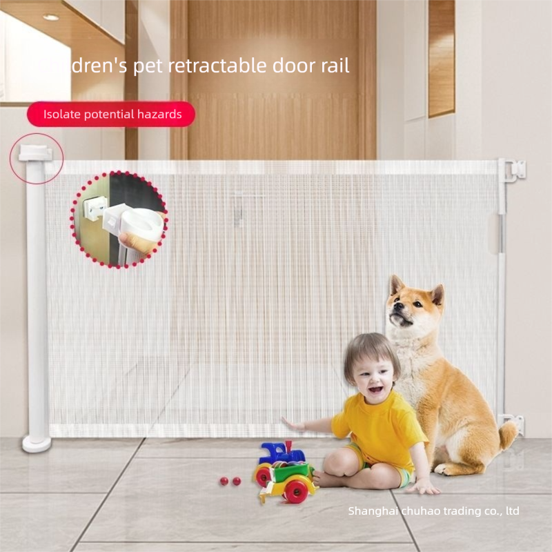 Black Retractable Baby Safety Gate and Pet Barrier Extra Wide 300cm for Stairs and Doorways No Drill Mesh In-Home Protection Solution for Local Families