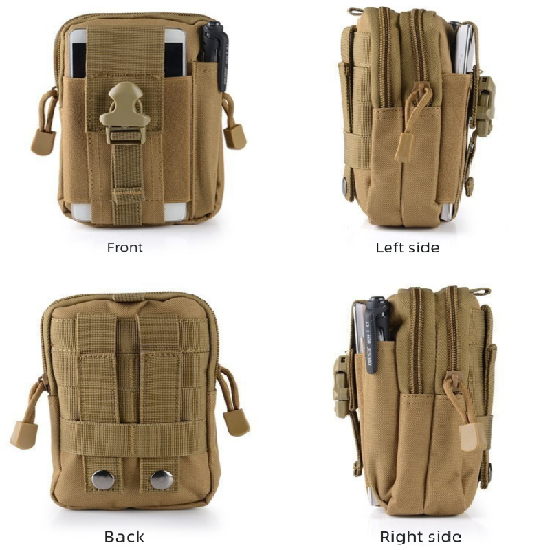 ACU camouflage Tactical Molle Waist Bag Waterproof Phone Pouch for 6 inch Smartphones Compact Large Capacity Belt Loop Organizer for Local Outdoor Adventurers