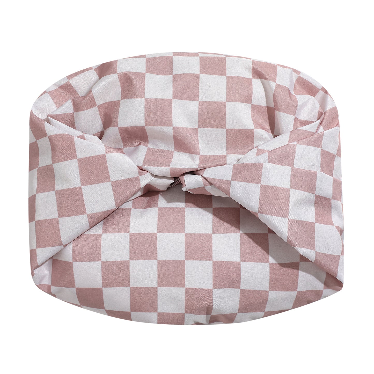 Burgundy tartan Premium Double-Layer Waterproof Shower Cap for Women Long Hair Protection Stylish Reusable Bath Hat for Professional Hair Care at Local Spas and Homes