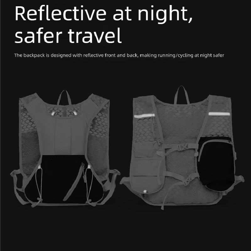 Blue and purple Lightweight Hydration Backpack with 2L Water Bladder Compartment – Ideal for Running, Cycling, Hiking, and Outdoor Activities