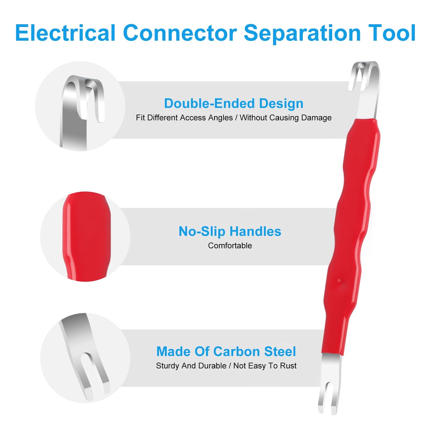 2 Pack Orange Electrical Connector Separation Tool for Car Wire Harness Plug Removal and Repair
