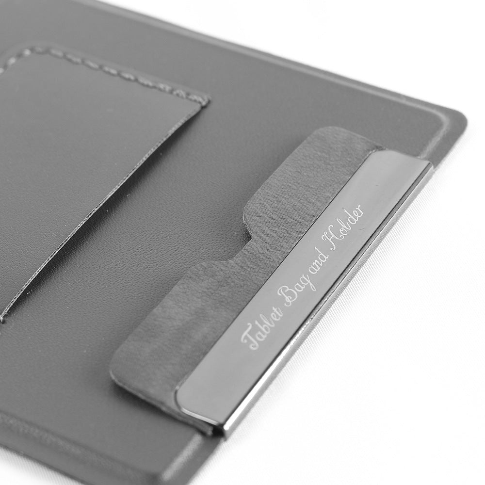 2-PCS Grey Portable Foldable Phone Stand with Card Holder – Compact Desktop Mobile Phone Holder for Home, Office, and Travel Use