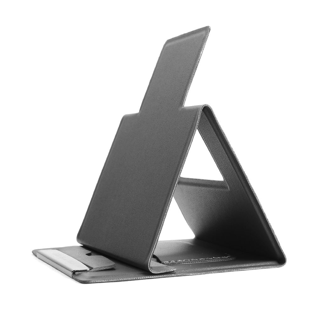 2-PCS Red Portable Foldable Phone Stand with Card Holder – Compact Desktop Mobile Phone Holder for Home, Office, and Travel Use