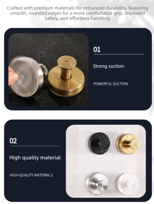 4-Pack Polished Stainless Steel Suction Cup Hooks - Heavy Duty Mirror Chrome Finish No-Drill Wall Hangers for Bathroom, Shower & Glass Doors (Waterproof)
