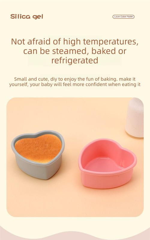 7 Inch Heart Shaped Silicone Cake Mould - Pink Non-Stick Baking Pan for Birthday & Anniversary Cakes - Heat Resistant Tray with Reinforced Rim (20.5cm)