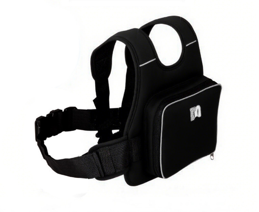 Children Motorcycle Safety Harness for Electric Bike Adjustable Kids Security Strap with Storage Bag Black Anti-Fall Protection Gear Front and Rear Use