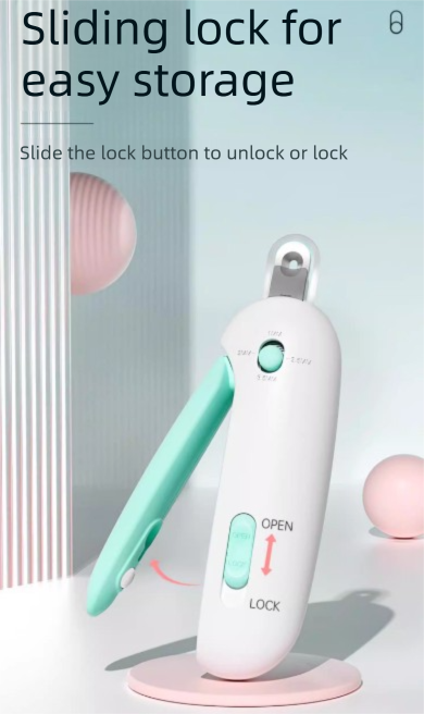 Adjustable Cat Nail Clippers Safety Round Hole Trimmer 1mm-3.5mm Anti-Splash Grooming Tool with File for Kittens & Rabbits Pink