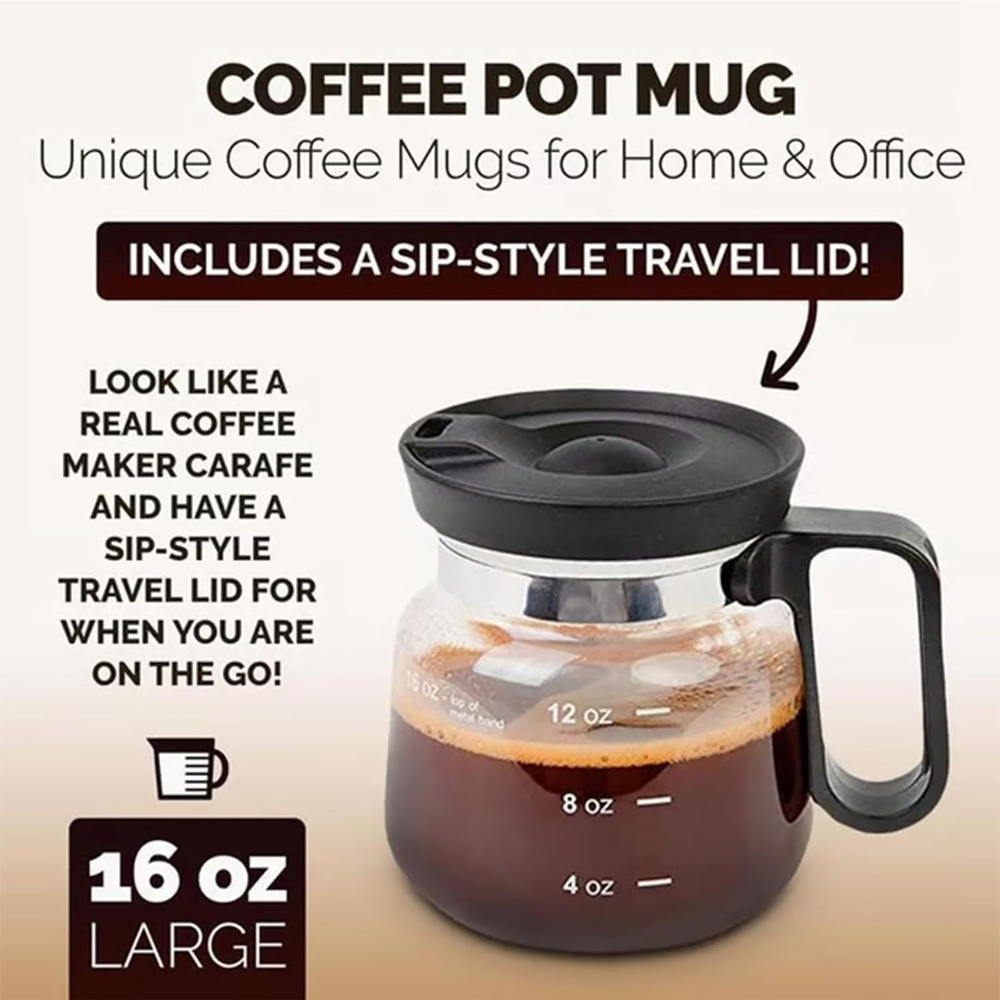 Premium 16oz Insulated Glass Coffee Mug Sleek Borosilicate Glass Cup for Lattes and Tea – 300ml Edition