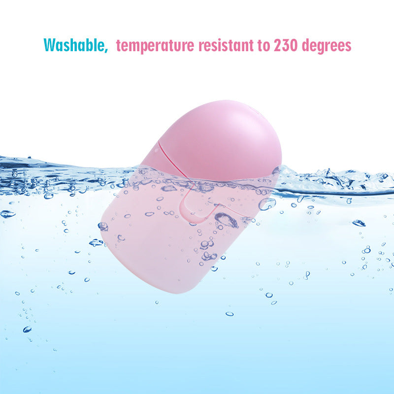 2PCS Reusable Medical Grade Silicone Menstrual Cup(L Size) & 2PCS Matching Sterilizer Box - Microwave Safe Disinfector Case, Heat Resistant 130°C (Purple Set)
