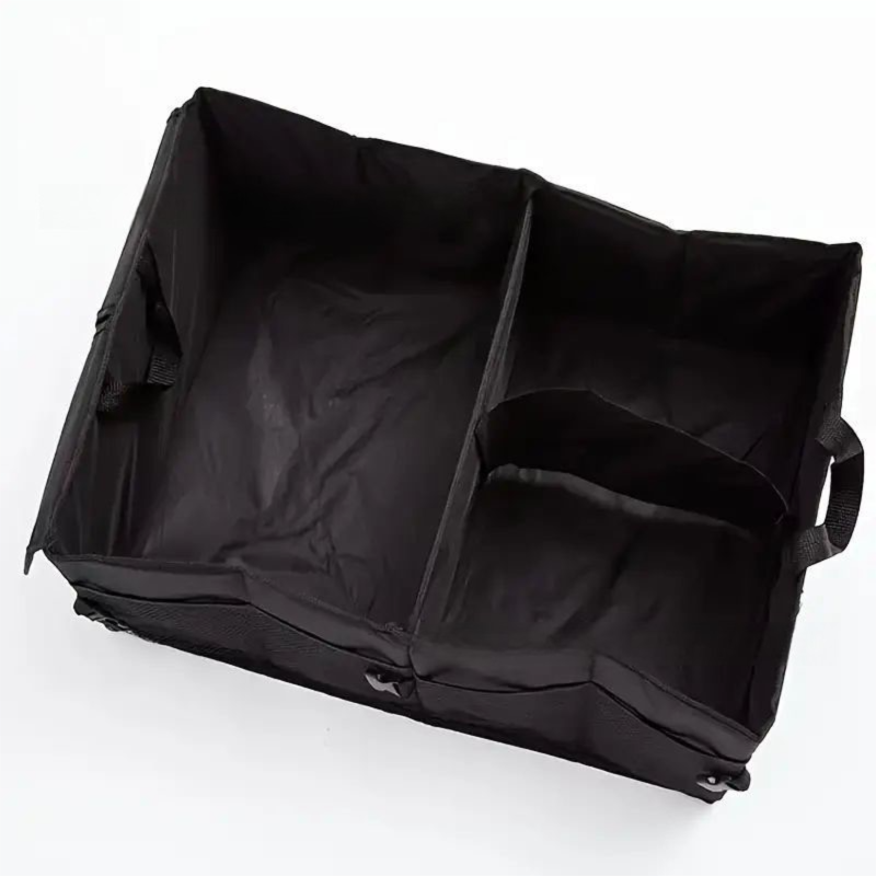 Heavy-Duty Foldable Car Trunk Organizer with Handles - Large Capacity Cargo Storage Box for Groceries & Gear (53x39x26.5 CM)