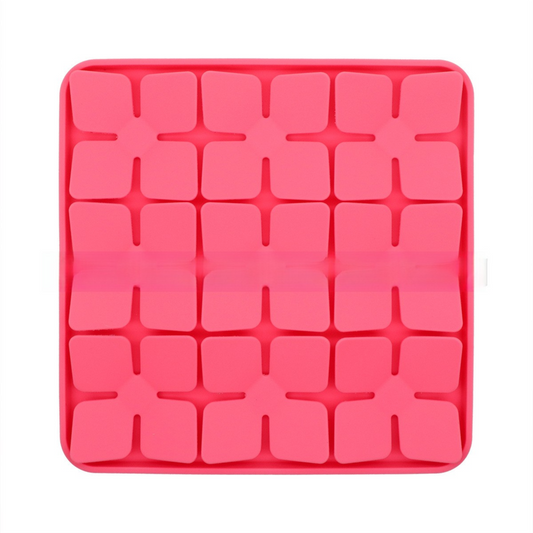 Pink Food-Grade Silicone Pet Lick Mat for Perfect Distraction - 3D Textured Slow Feeder & Dental-Cleanner with Powerful Suction