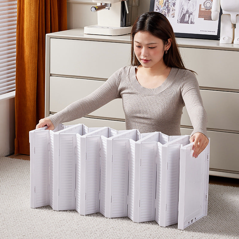 Transparent Brown 3-Layer Foldable Shoe Storage Tower with Transparent Display Panel & Back Ventilation - One-Pull Instant Setup Stackable Box (25.5x34.5x52.5CM)