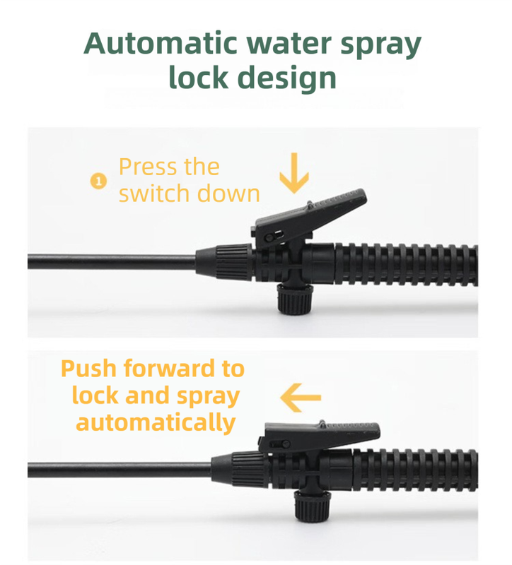 5L Professional Shoulder-Strap Pressure Sprayer with Fiberglass Wand  - Multi-Purpose Manual Pump Mister for Garden & Car Wash