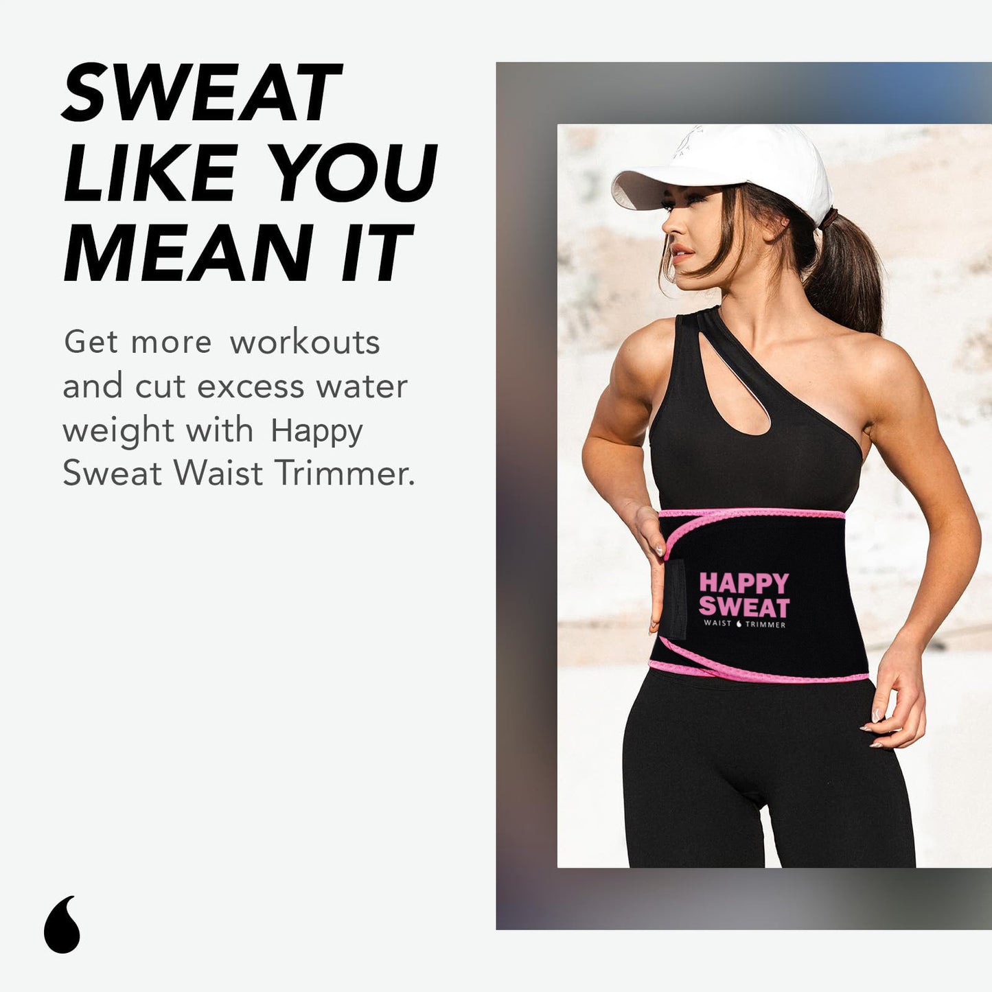 Pink Premium Seamless Waist Trimmer and Body Shaper (L Size) - Postpartum Recovery & Fitness Sweat Belt for Lumbar Support