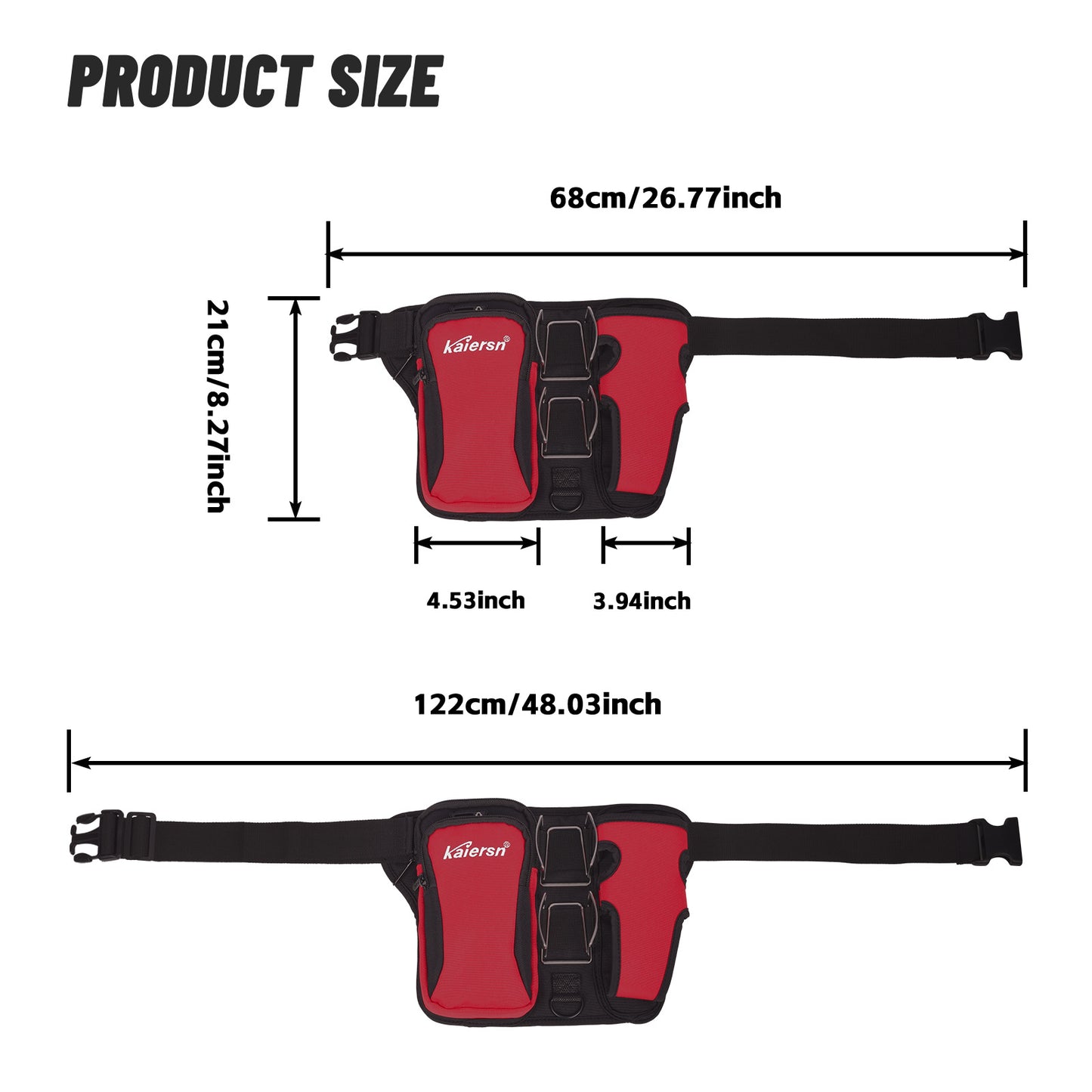 Blue Professional Park Golf Waist Bag - Multi-Functional Accessory Organizer for Dual Ball Storage & Water Bottle Holder