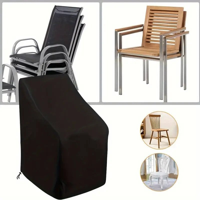 Heavy Duty Oxford Outdoor Furniture Protector Set - Waterproof & Dustproof Round Dining Table(230x110cm) and Lounge Chair Cover(64x64x70x120cm) Bundle