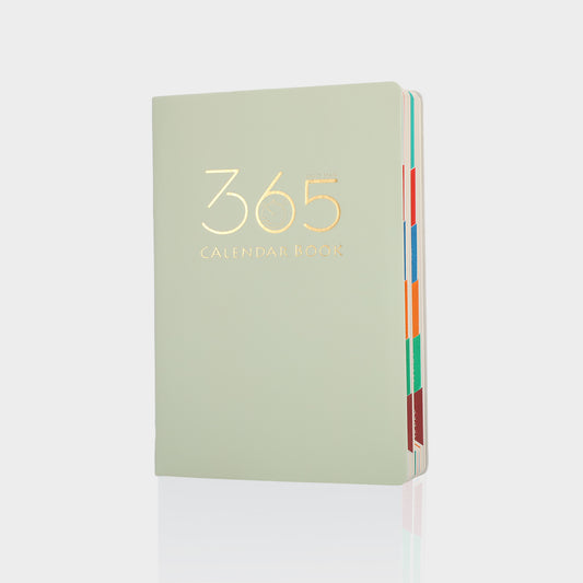 Green 2026 Daily Planner & 365 Days Calendar Book | Professional Time Management Organizer | Work Efficiency Handbook 190x160mm