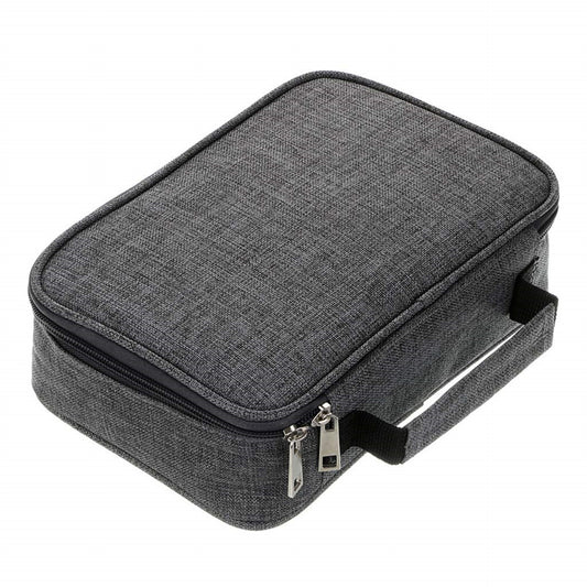 Grey  Multi-functional Oxford Cloth Storage for Students, Large Capacity 72-Slot Pencil Case -Artists & Stationery (23x7x16 cm, 228g)