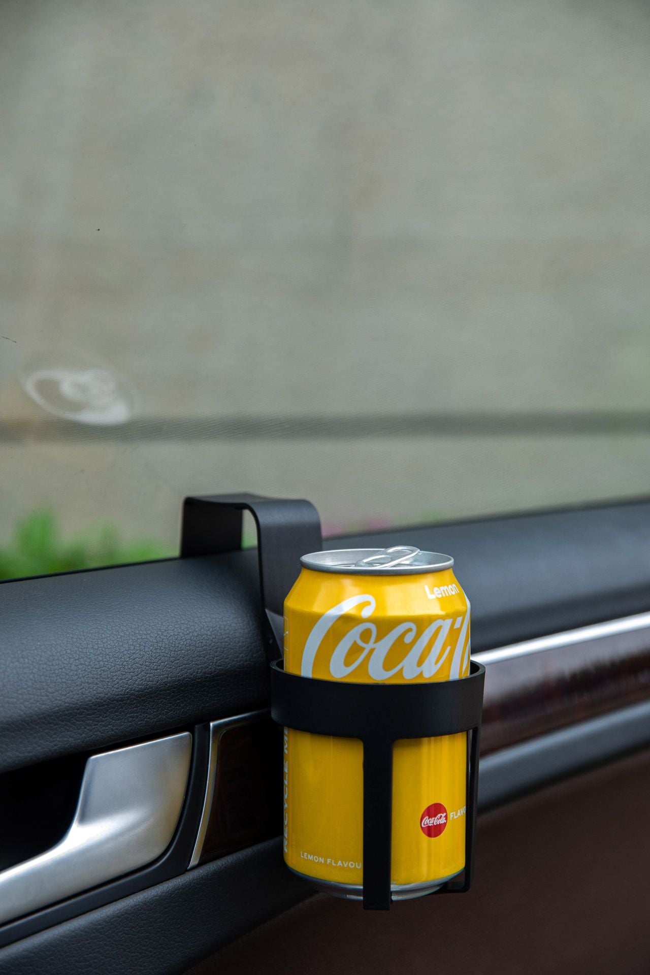 Black Car Cup Holder – Universal Vehicle Drink Organizer, Portable Beverage Rack (Set of 4)