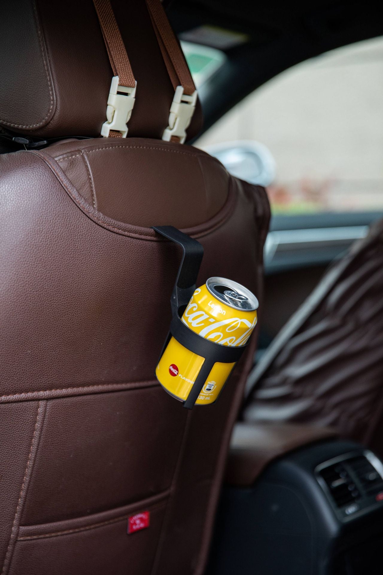 White Car Cup Holder – Universal Vehicle Drink Organizer, Portable Beverage Rack (Set of 4)