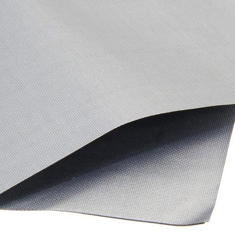 6 Pcs Silver Heat-Resistant Gas Stove Mat – Non-Stick Teflon Coated Fiberglass Protector for Cooktops (270mm × 270mm)