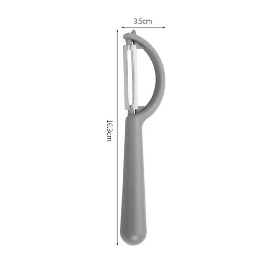 2 Pcs Grey Multi-Functional Vegetable & Fruit Peeler – Stainless Steel Blade with Ergonomic PP Handle (60g)