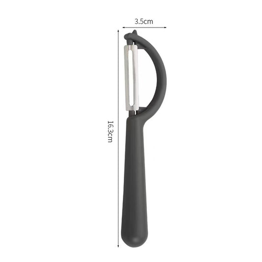 2 Pcs Dark Grey Multi-Functional Vegetable & Fruit Peeler – Stainless Steel Blade with Ergonomic PP Handle (60g)