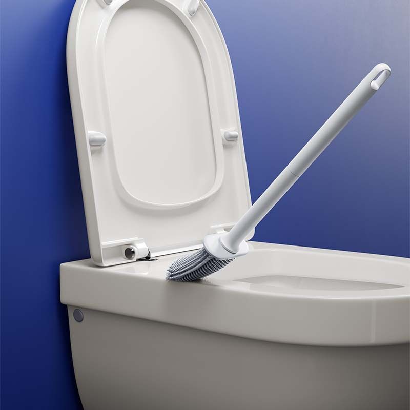 Black Wall-Mountable Toilet Brush Set – Soft-Tip 360° Cleaning System