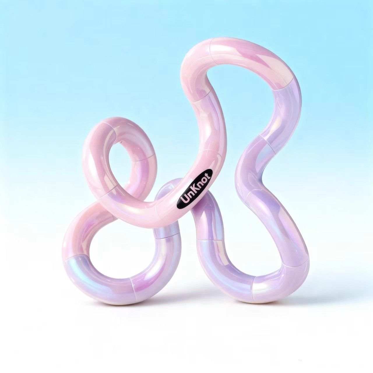 Light Purple Thermochromic Twist Toy – Sensory Stress-Relief Fidget Tool (TPU + Thermochromic Gel)