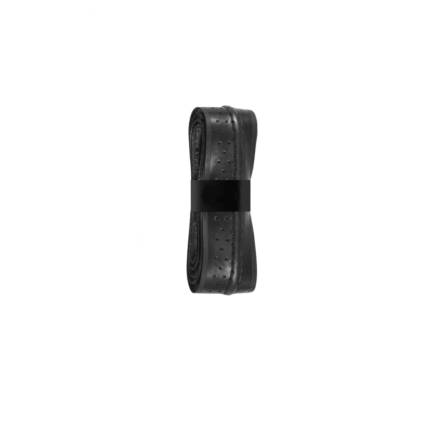 2-Pack Black Anti-Slip PU Overgrip Tape for Pickleball, Tennis & Badminton Rackets - Sweat-Absorbing Handle Wrap with Perforated Design