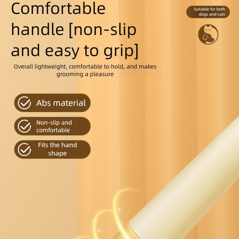 2-Pack Self-Cleaning Pet Grooming Comb with Stainless Steel Teeth, ABS Handle for Dogs and Cats – Easy Hair Removal & Flea Control