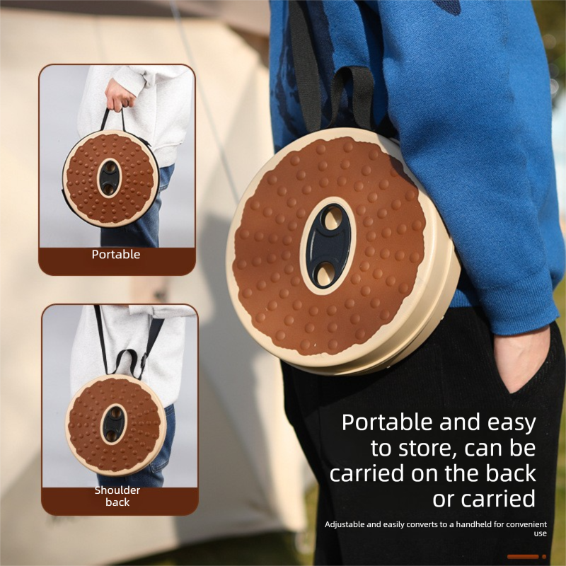 Adjustable Folding Stool – Portable, Height-Regulatable Seat with Carry Bag for Outdoor Use