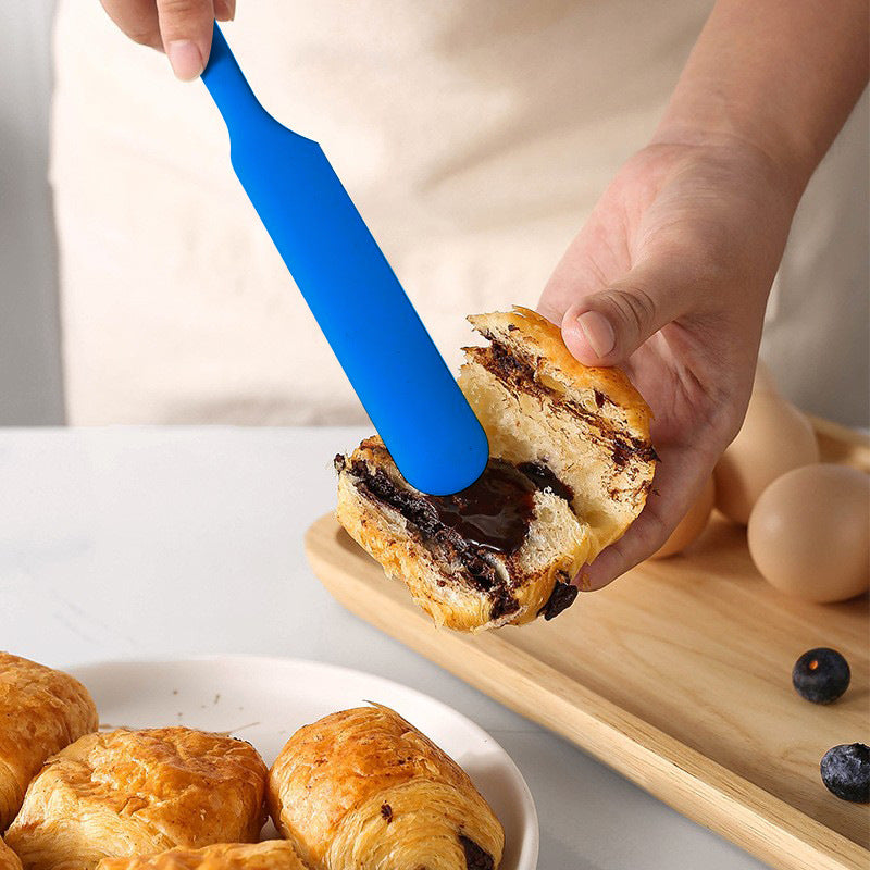10-Pack Blue Mini Silicone Spatulas – Flexible Baking Scrapers for Flour, Jam, Butter & Cake Decorating