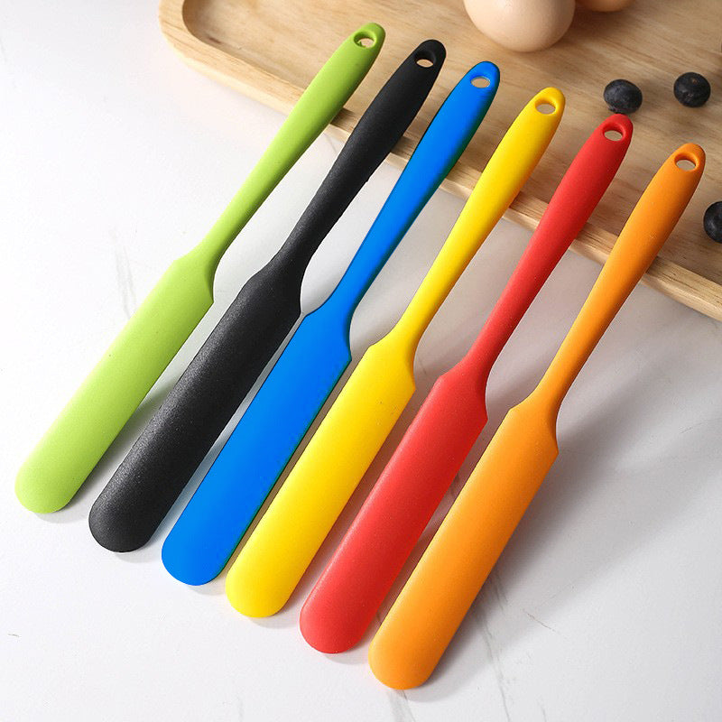 10-Pack Orange Mini Silicone Spatulas – Flexible Baking Scrapers for Flour, Jam, Butter & Cake Decorating