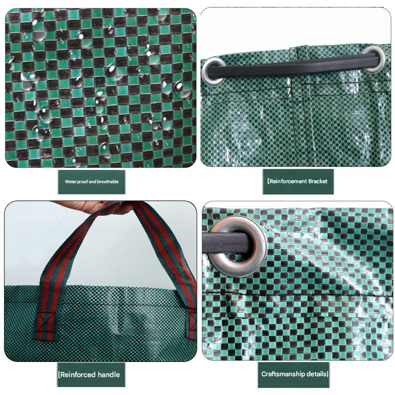 Heavy-Duty Pop-Up Garden Leaf Bag - Large Capacity PP Woven Collection Sack for Leaves, Weeds, Branches & Yard Debris(300L)