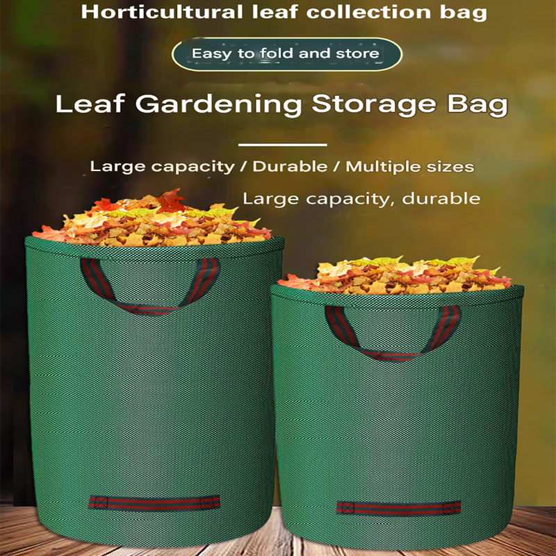 Heavy-Duty Pop-Up Garden Leaf Bag - Large Capacity PP Woven Collection Sack for Leaves, Weeds, Branches & Yard Debris(300L)