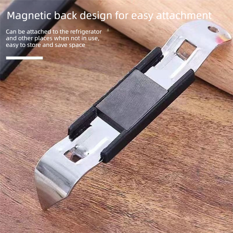 5-Pack Black Magnetic Can Opener - Heavy Duty Puncture Tool for Condensed Milk and Coconut Cream Cans - Commercial Grade Kitchen Accessory for Milk Tea Shops and Daily Home Pantry Use