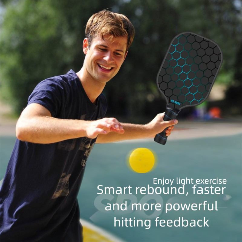 Red Pickleball Paddle Set - Premium Fiberglass Surface - Lightweight Honeycomb Core, Cushioned Non-Slip Grip, Professional Performance for All Skill Levels, Complete Kit with Carry Bag and Balls