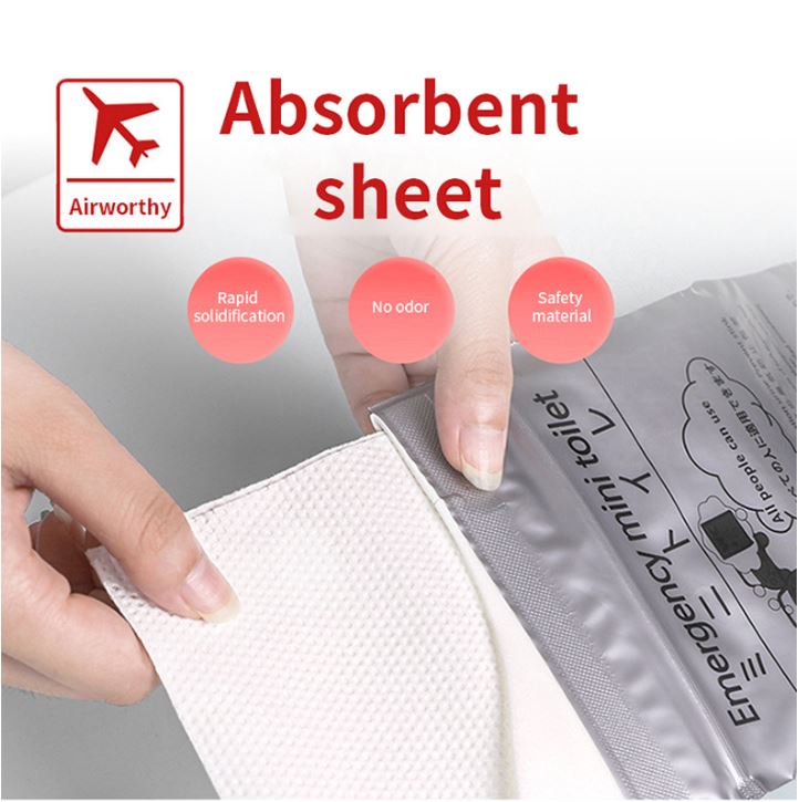 8PCS Leak-Proof & Odorless Motion Sickness Bags and Emergency Urine Bags - Unisex Portable Travel Potty for Car Road Trips & Camping