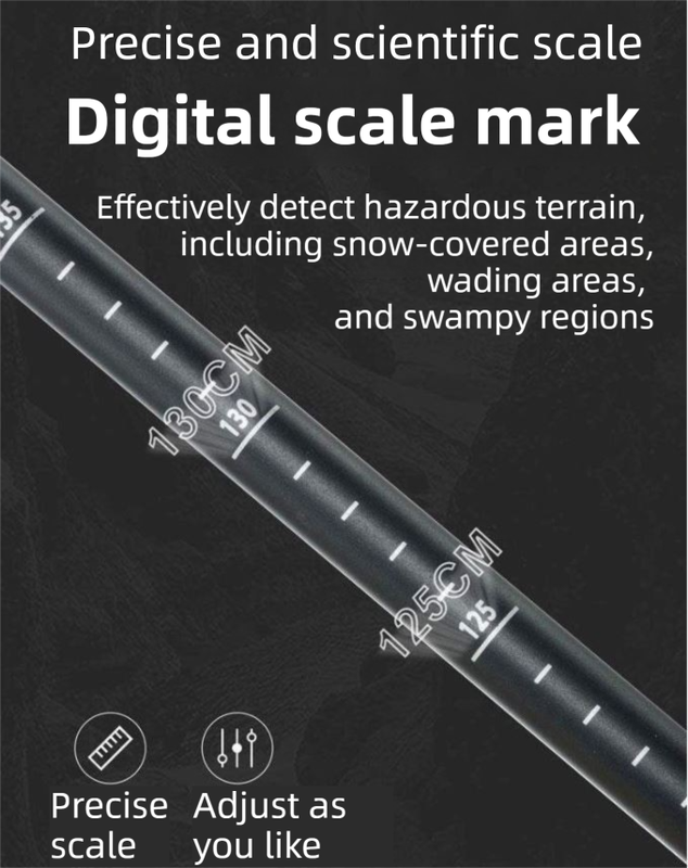53-110 CM Silver Ultralight Telescopic Aluminum Trekking Pole (4-Section T-Handle) - Professional & Compact Shock-Absorbing Trail Support