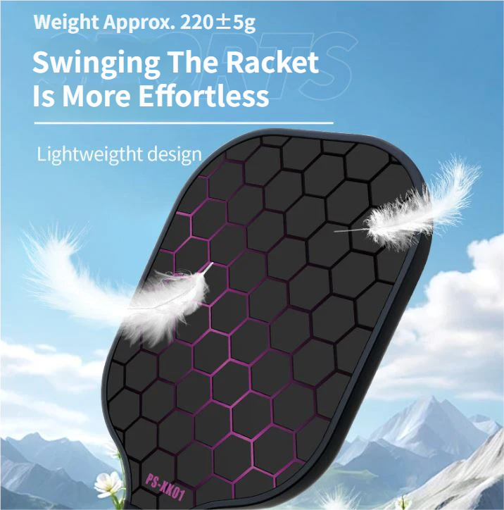 Black and Green Fiberglass Pickleball Paddle - 220g Lightweight Racket with Breathable PU Comfort Grip and Oversized Sweet Spot for Outdoor Play