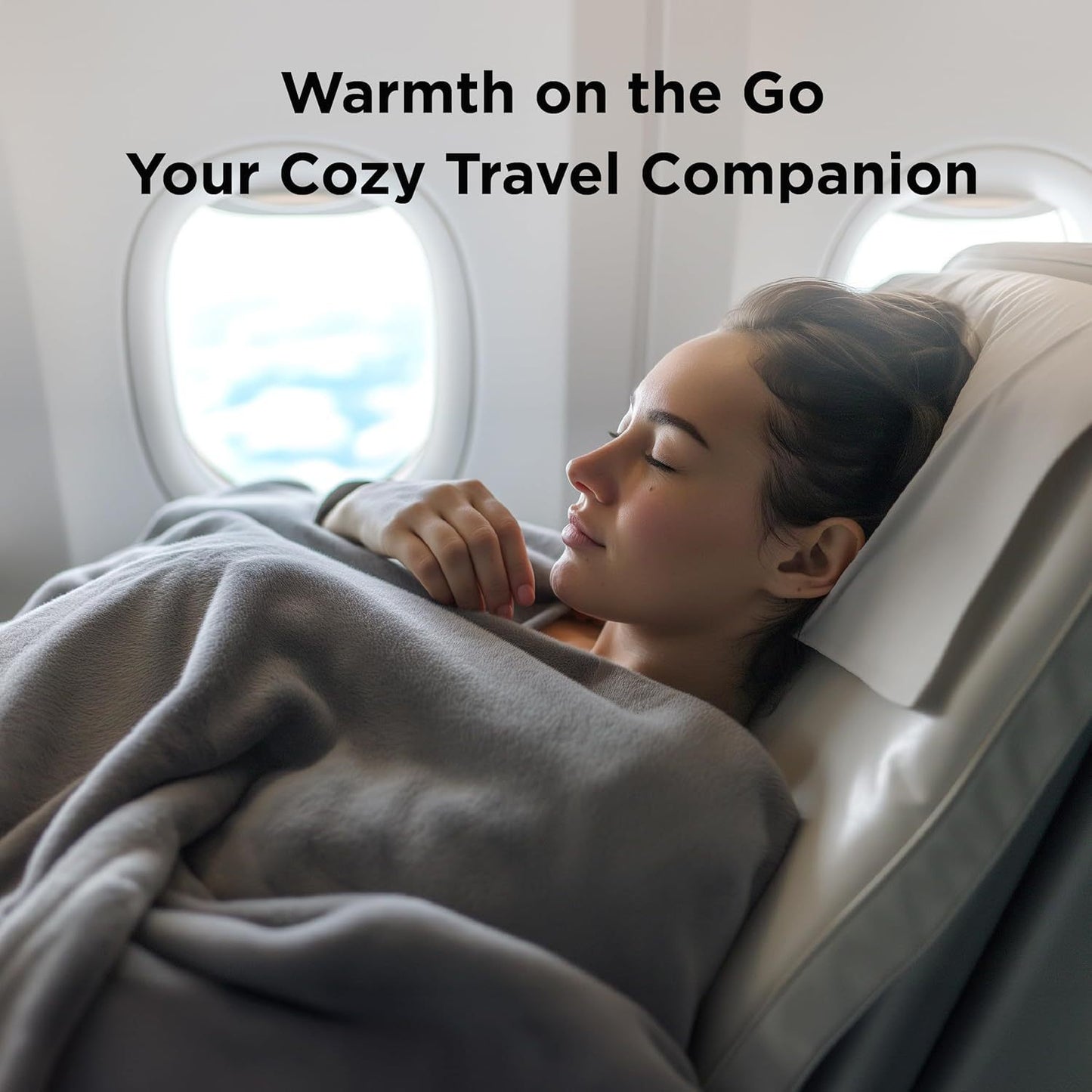 Premium Soft Flannel Fleece Blanket (Mini / Travel 50 x 70 CM) - Lightweight Plush Throw for Sofa, Bed & Travel, Pet Friendly & Machine Washable