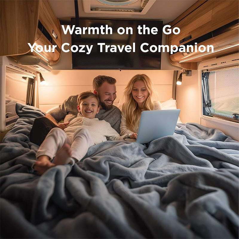 Premium Soft Flannel Fleece Blanket (Mini / Travel 50 x 70 CM) - Lightweight Plush Throw for Sofa, Bed & Travel, Pet Friendly & Machine Washable