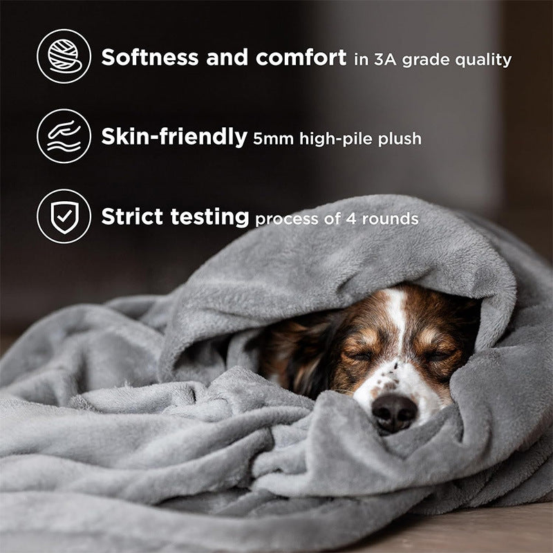 Premium Soft Flannel Fleece Blanket (Mini / Travel 50 x 70 CM) - Lightweight Plush Throw for Sofa, Bed & Travel, Pet Friendly & Machine Washable